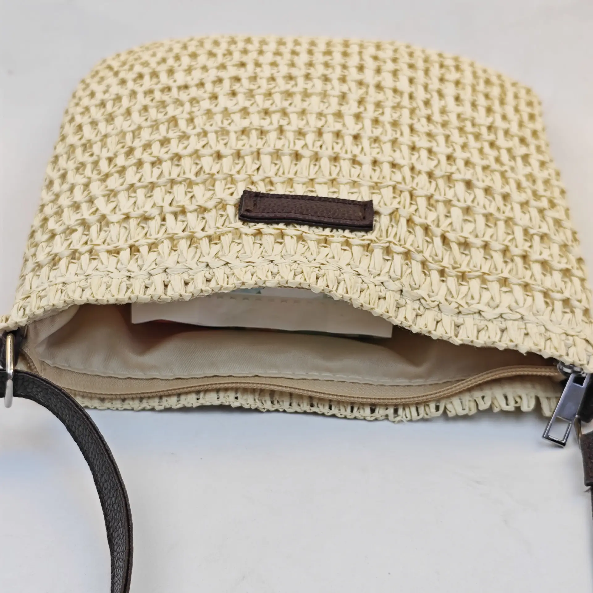 Hand-Woven Straw Crossbody Bag for Women — feature 3