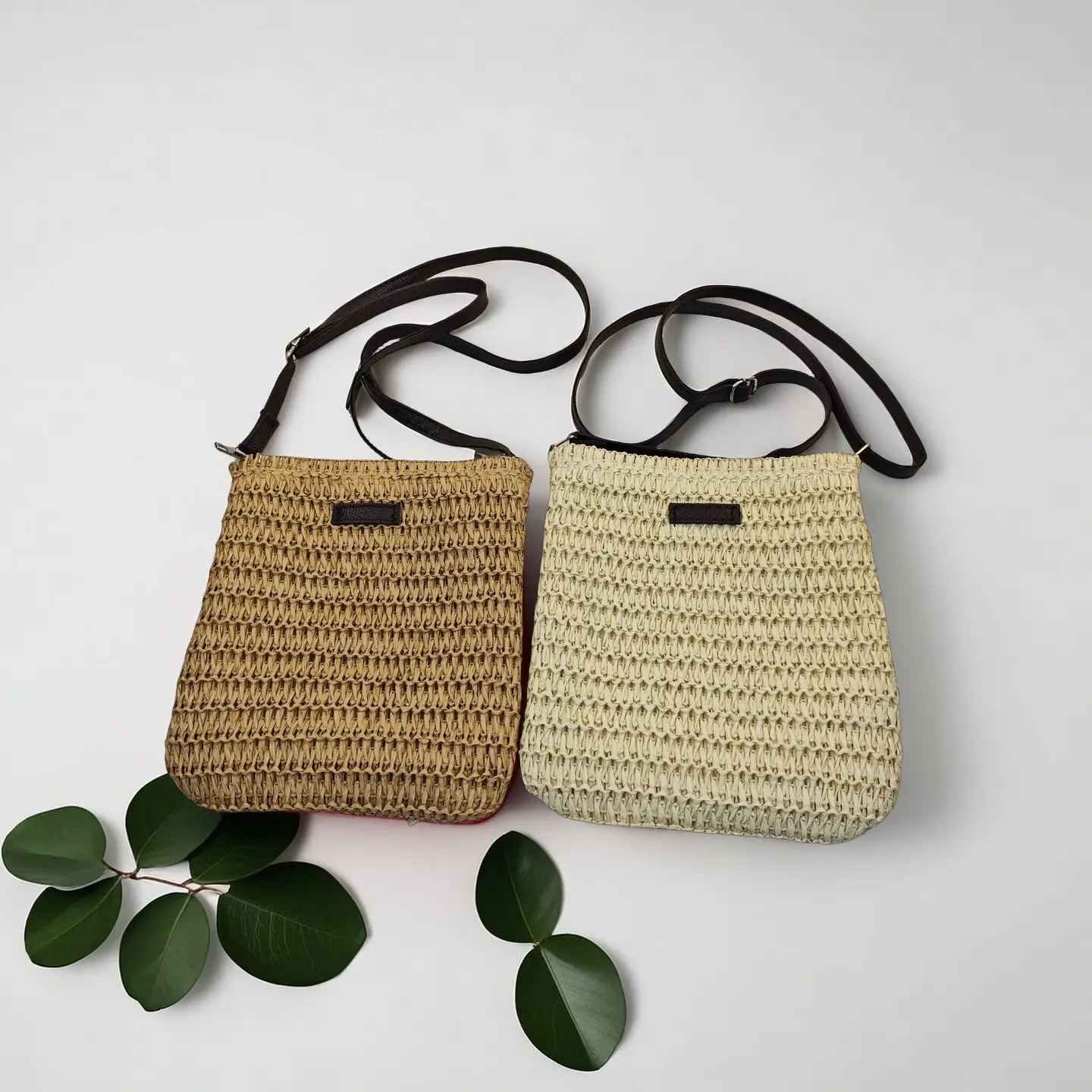 Hand-Woven Straw Crossbody Bag for Women — feature 8