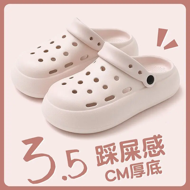 2026 New Model Solid Color Thickened Clogs for Women, Soft Closed-Toe Outdoor Slippers, Eva Home Sandals - Image 6