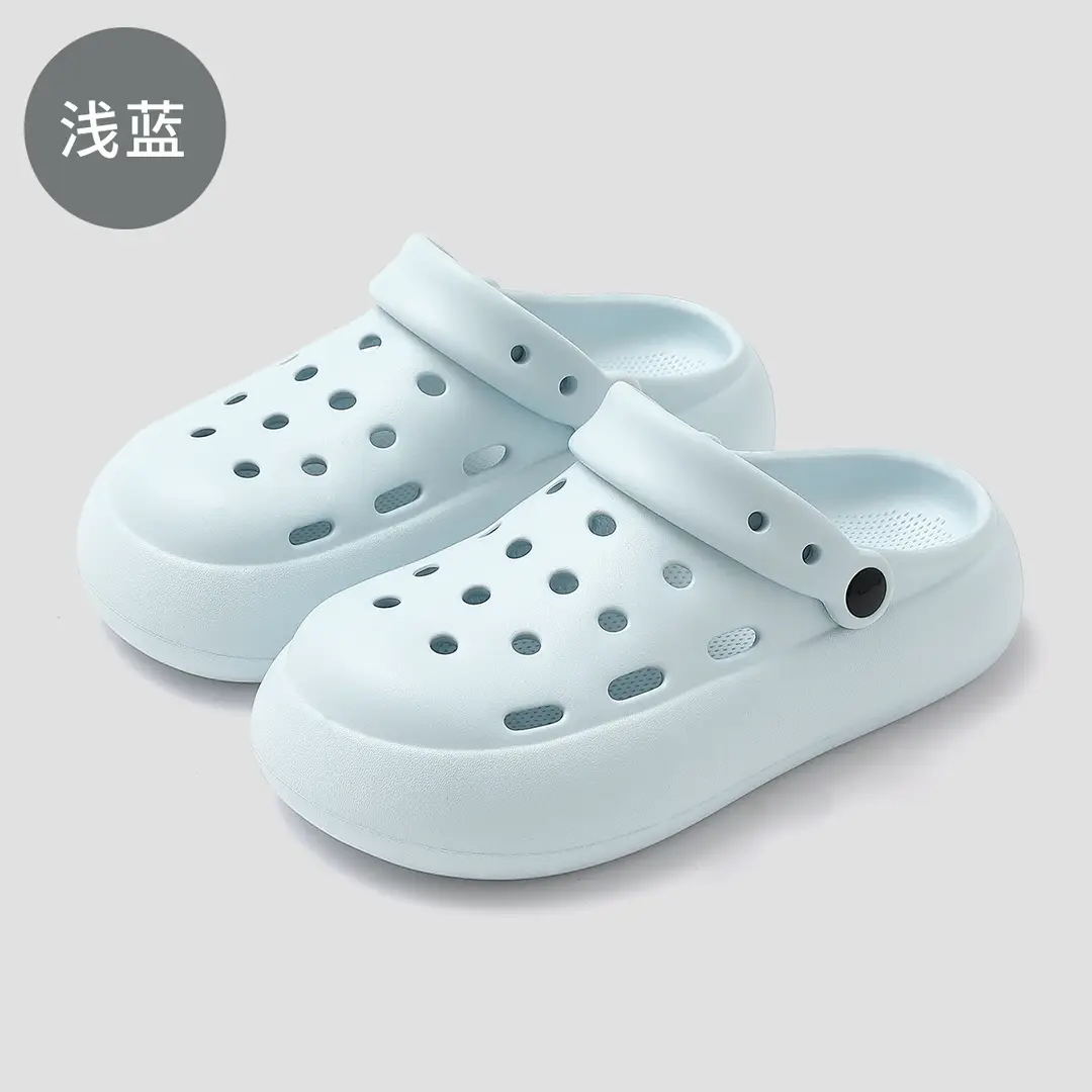 2026 New Model Solid Color Thickened Clogs for Women, Soft Closed-Toe Outdoor Slippers, Eva Home Sandals - Image 2