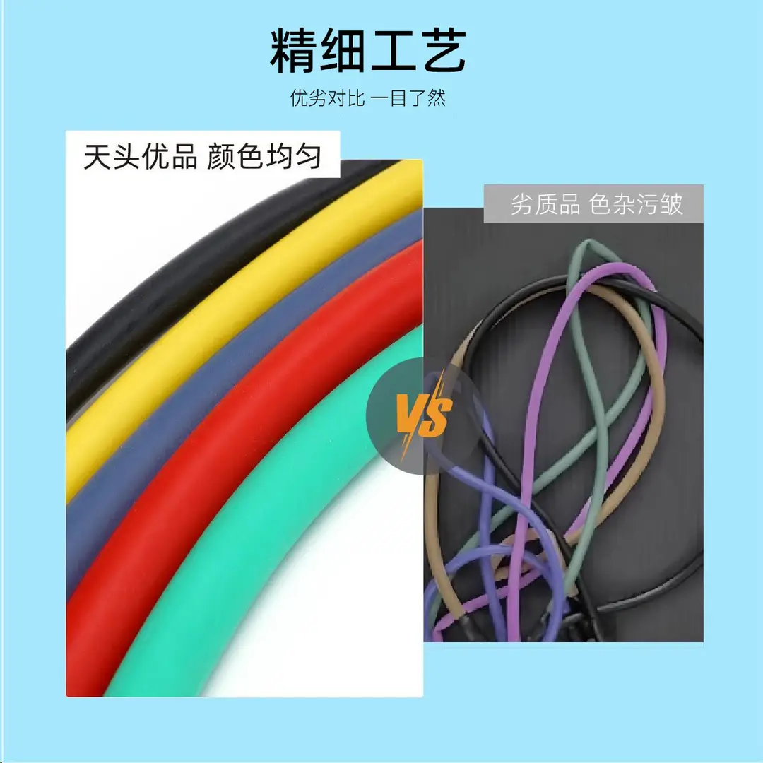 Tpe 11-Piece Set of Resistance Bands, Fitness Resistance Band Set, Stretching Band Training, Muscle-Building Resistance Bands - Image 5