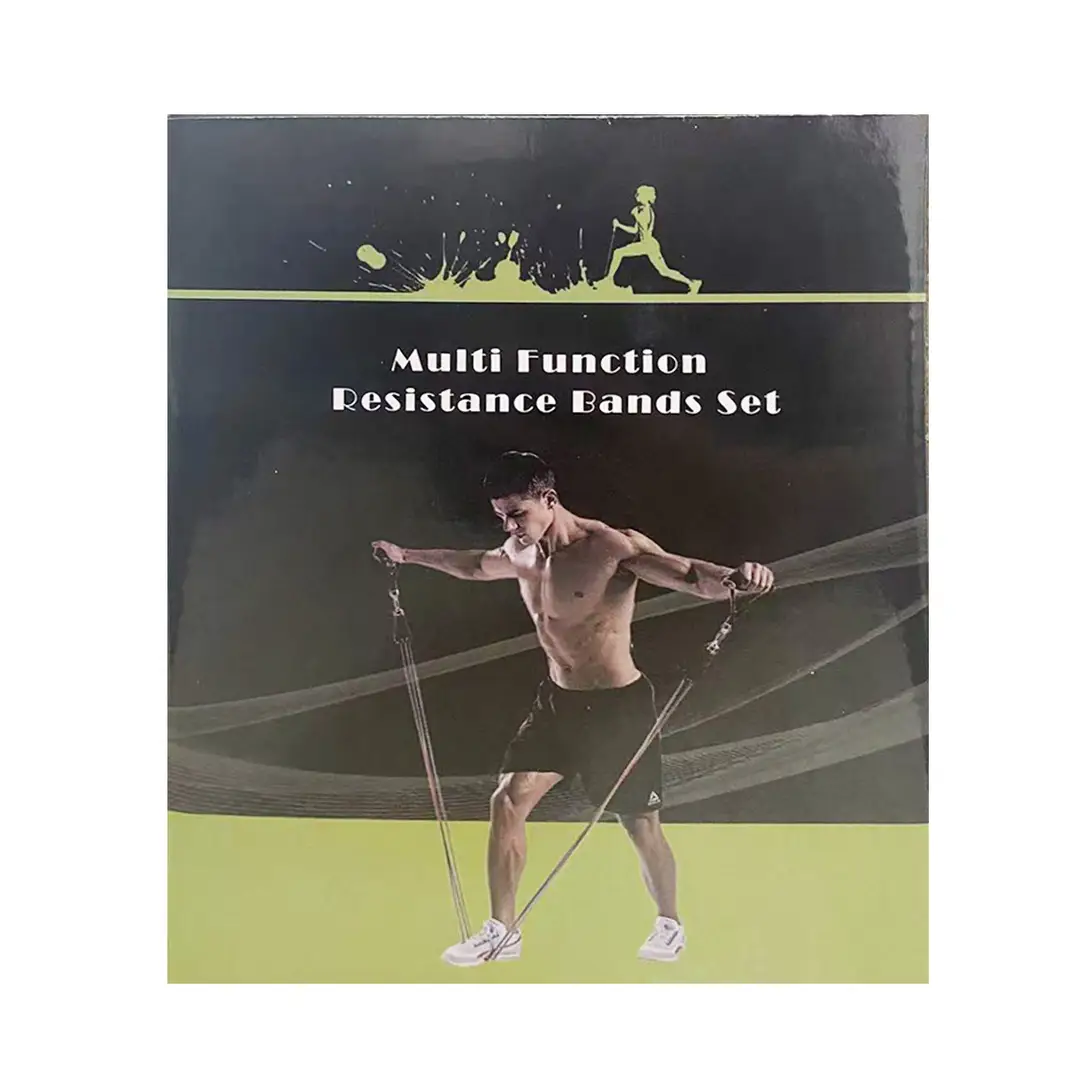 Tpe 11-Piece Set of Resistance Bands, Fitness Resistance Band Set, Stretching Band Training, Muscle-Building Resistance Bands - Image 3
