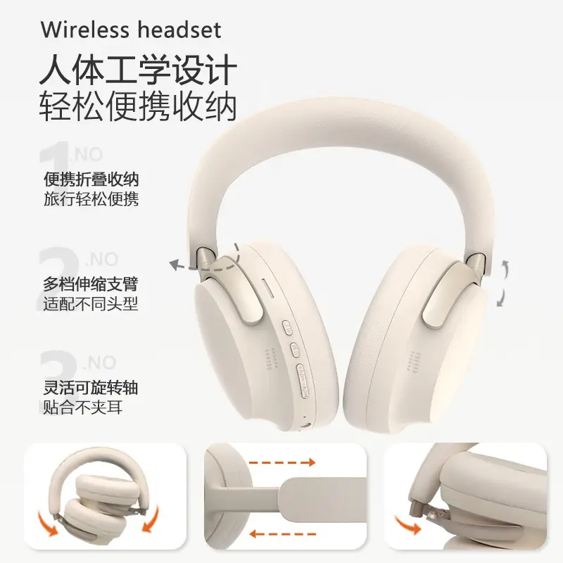 Panoopa White Bluetooth Headset with 17 Speakers - Image 5