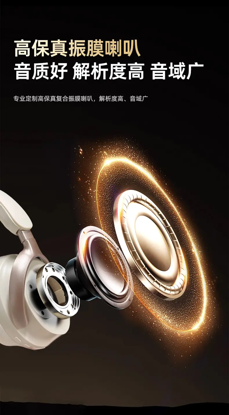 Panoopa White Bluetooth Headset with 17 Speakers β feature 12