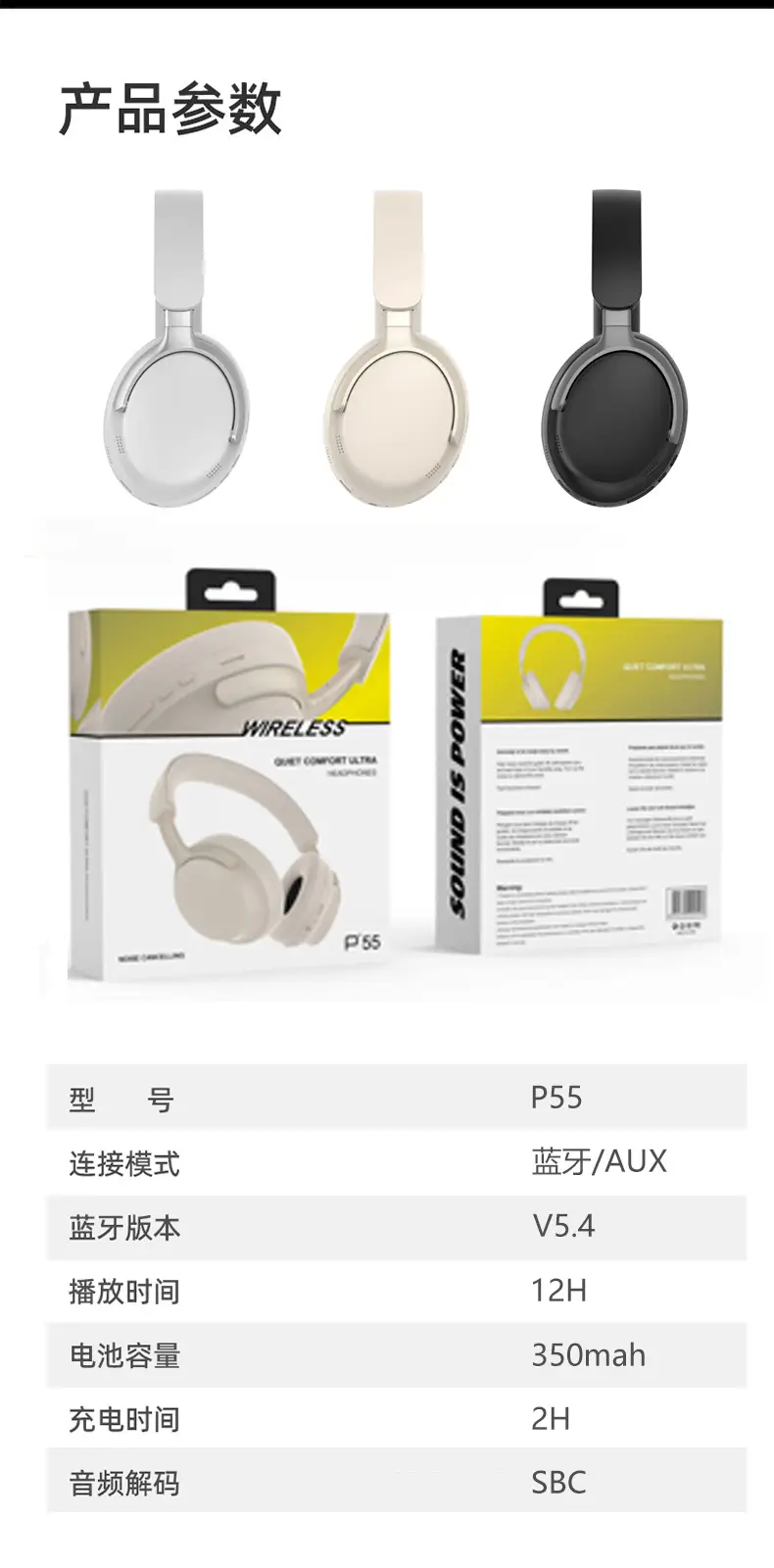 Panoopa White Bluetooth Headset with 17 Speakers β feature 15