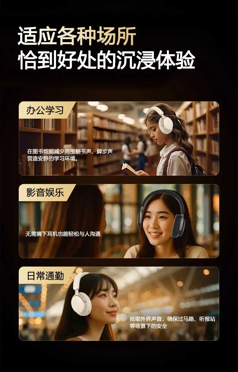 Panoopa White Bluetooth Headset with 17 Speakers β feature 8
