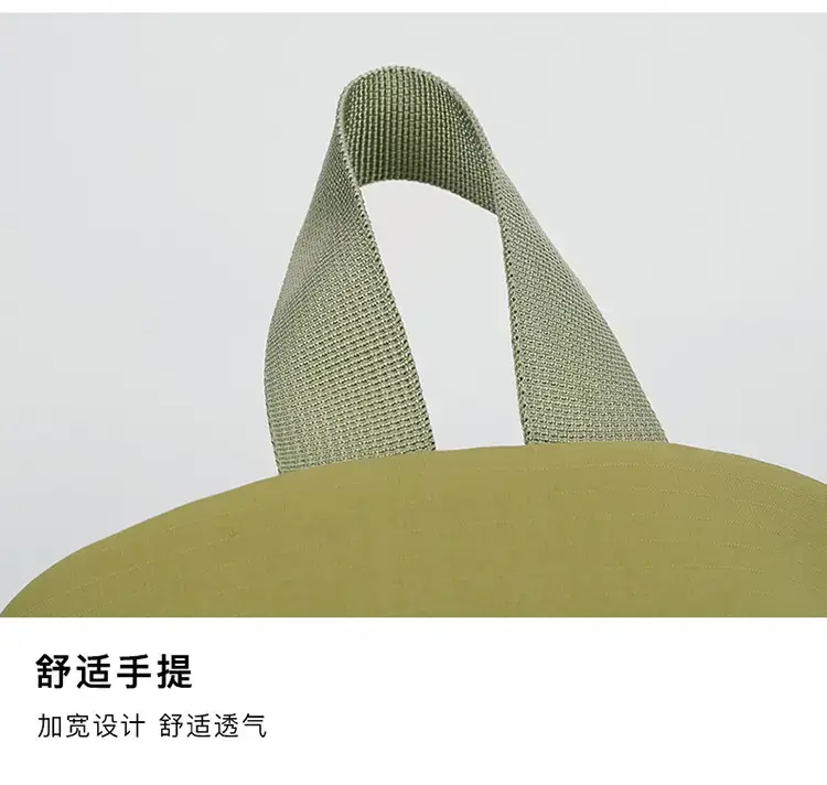 Multi-Layer Nylon Backpack for Women Green Beige — feature 25