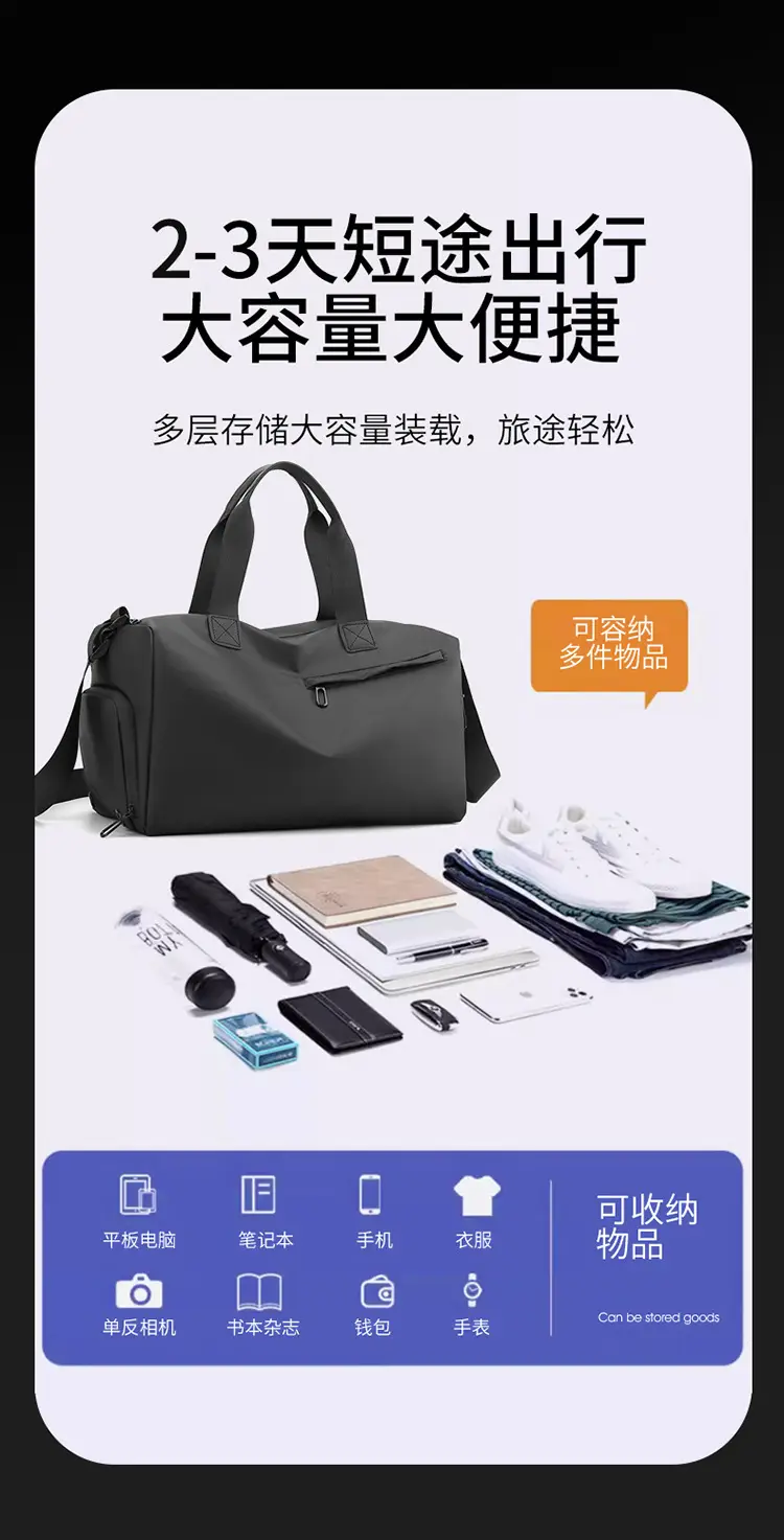 Pink Waterproof Sports Bag for Women & Men — feature 11