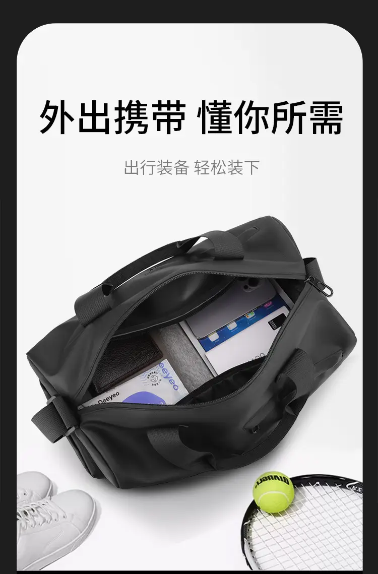 Pink Waterproof Sports Bag for Women & Men — feature 9