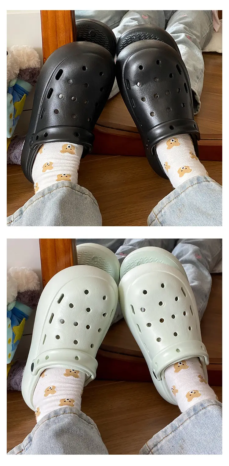 Summer Travel Simple Versatile Non-Slip Eva Soft Thick-Soled Outdoor Clogs Essential Height-Increasing Closed-Toe Mules for Women — feature 10