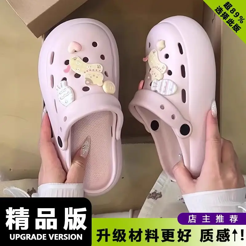 Summer Travel Simple Versatile Non-Slip Eva Soft Thick-Soled Outdoor Clogs Essential Height-Increasing Closed-Toe Mules for Women - Image 11