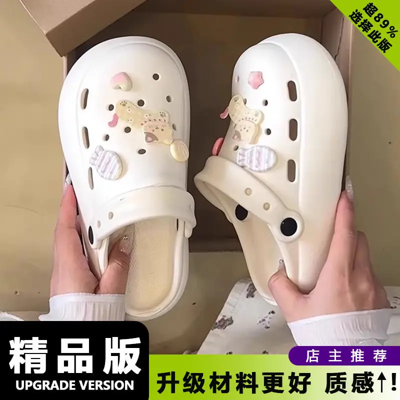 Summer Travel Simple Versatile Non-Slip Eva Soft Thick-Soled Outdoor Clogs Essential Height-Increasing Closed-Toe Mules for Women - Image 12