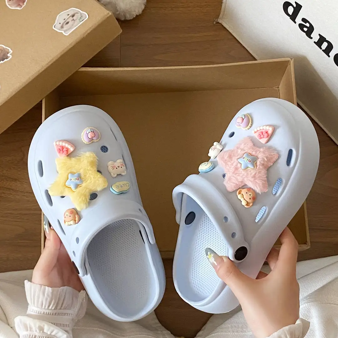 Summer Travel Simple Versatile Non-Slip Eva Soft Thick-Soled Outdoor Clogs Essential Height-Increasing Closed-Toe Mules for Women - Image 32