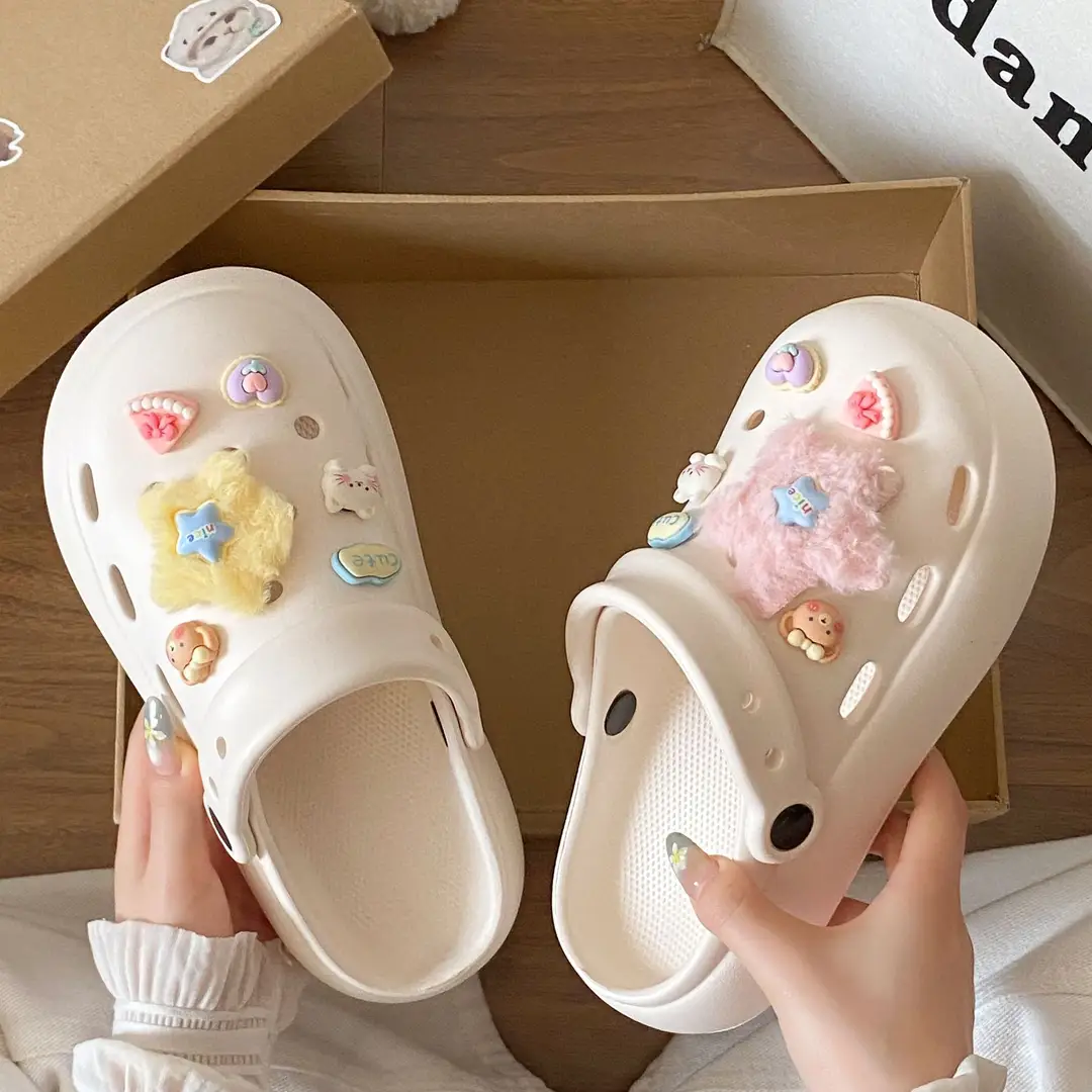 Summer Travel Simple Versatile Non-Slip Eva Soft Thick-Soled Outdoor Clogs Essential Height-Increasing Closed-Toe Mules for Women - Image 34