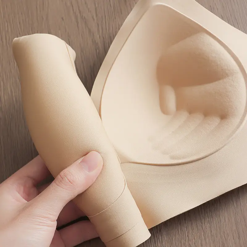 Live Broadcast Popular Summer Liquid Foundation Nude Seamless Intimates Women's Jelly Soft Support No Rims Super Soft Thin Bra