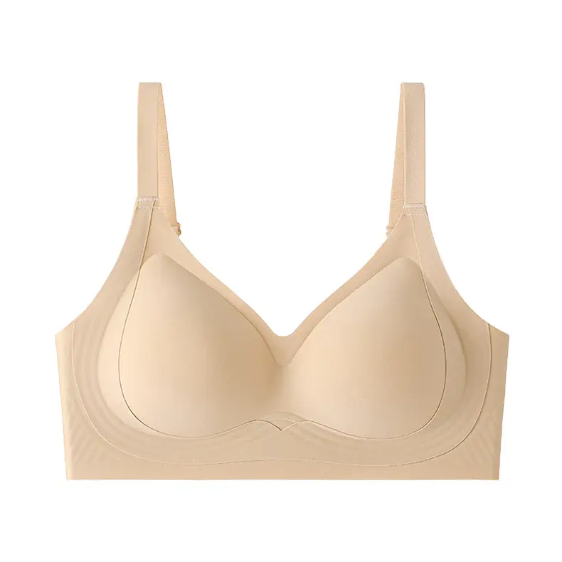 Live Broadcast Popular Summer Liquid Foundation Nude Seamless Intimates Women's Jelly Soft Support No Rims Super Soft Thin Bra — feature 18