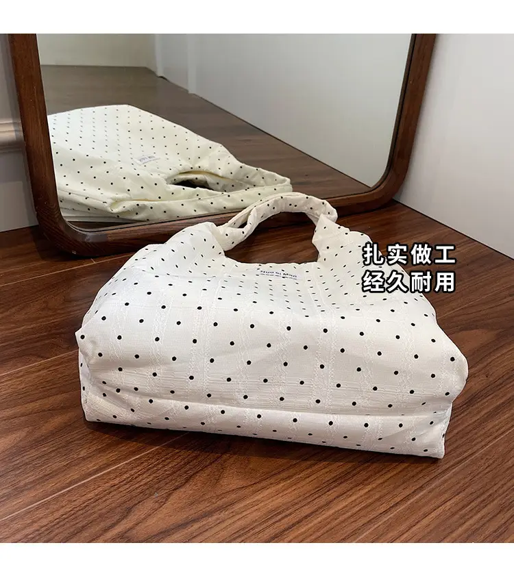 Women's Striped Canvas Shoulder Bag Large Capacity — feature 27