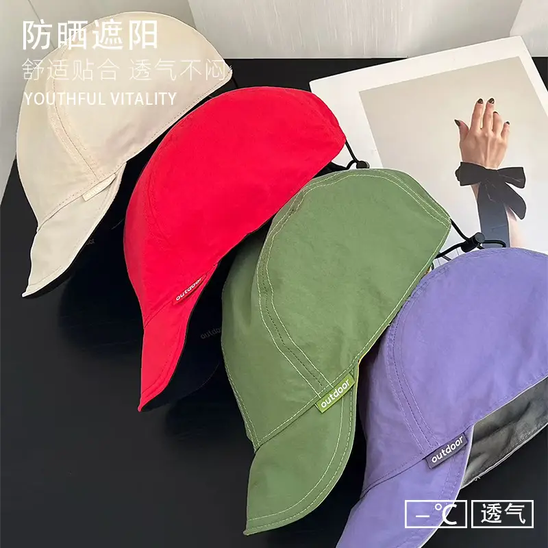 Reversible Sun Hat Green Yellow Lightweight Breathable - Image 11