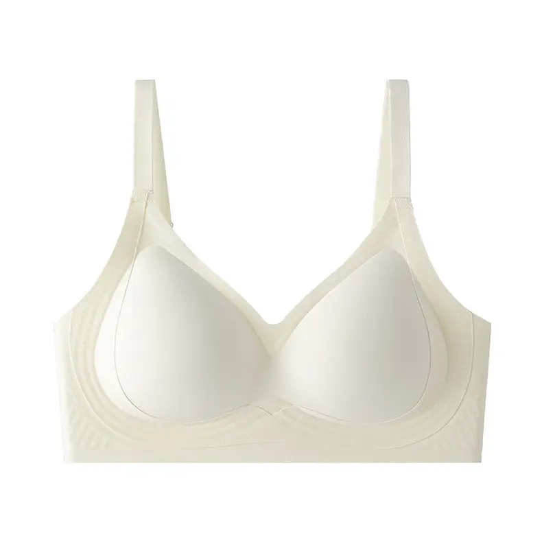 2025 Summer Hot Style Liquid Foundation Nude Seamless Underwear Women's Jelly Soft Support No Wires Super Soft Thin Bra — feature 16