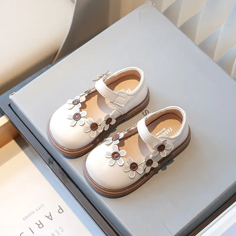 Baby Girl Floral Flat Shoes Small 1-3Yrs