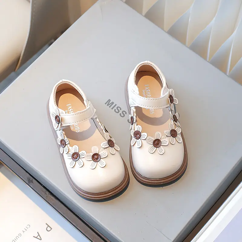 Baby Girl Floral Flat Shoes Small 1-3Yrs