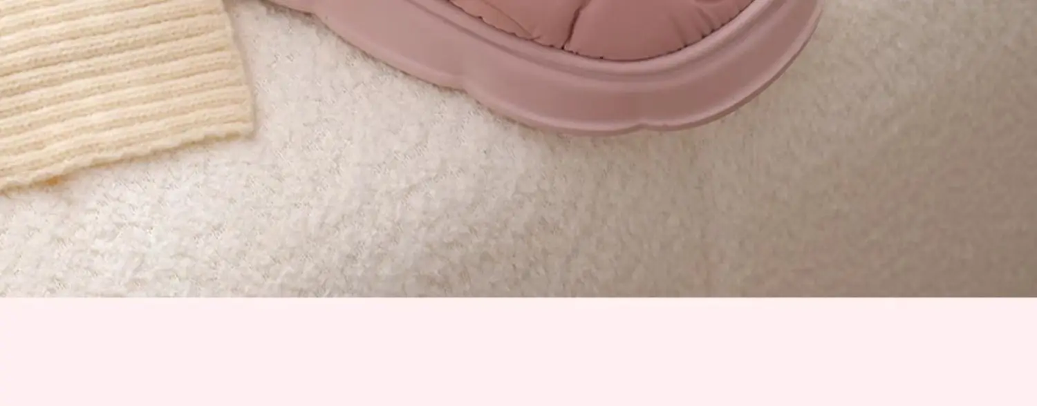 Women Rainproof Cotton Slippers Winter Warm Purple — feature 25