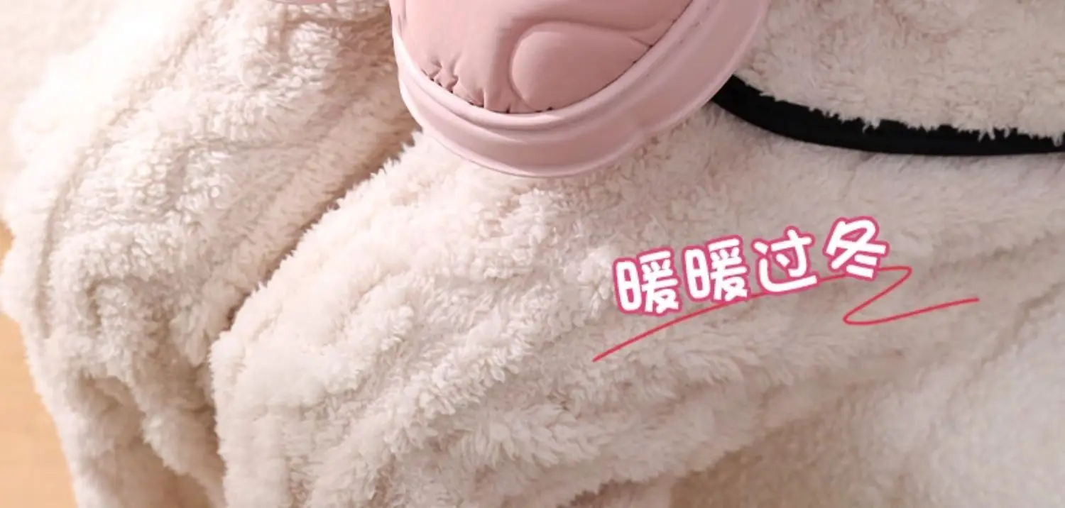Women Rainproof Cotton Slippers Winter Warm Purple — feature 5