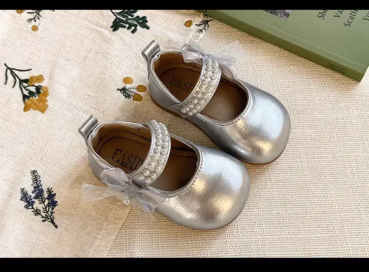 Baby Girl Bow Princess Flat Shoes Small 2025 — feature 9