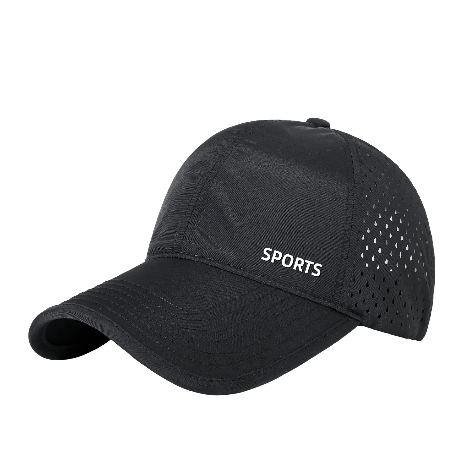 Men Sports Cap Grey Breathable UV Protective