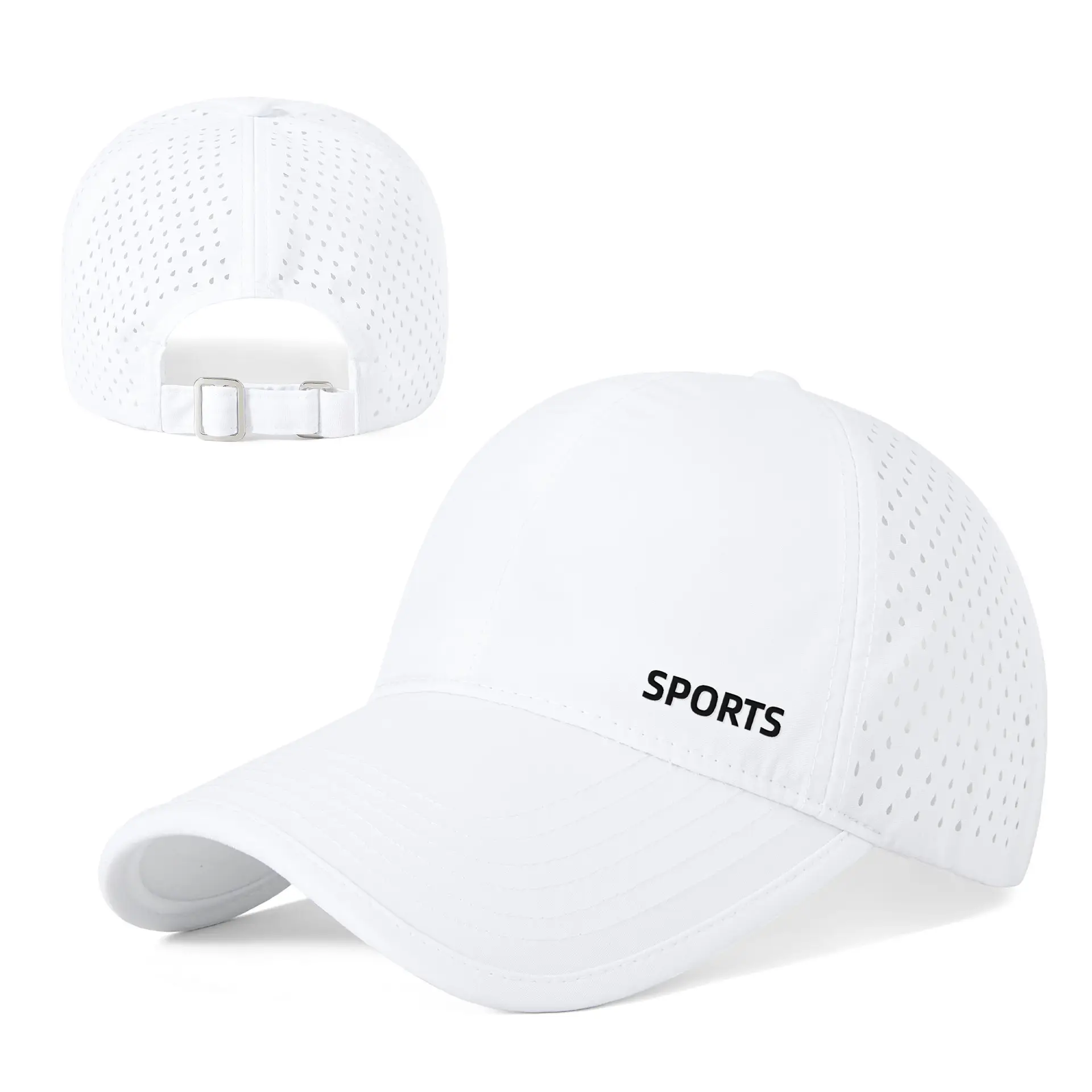 Men Sports Cap Grey Breathable UV Protective