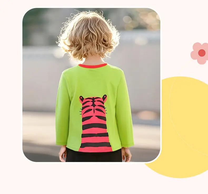Little Maven Autum Cartoon T-Shirt for Boys — feature 7