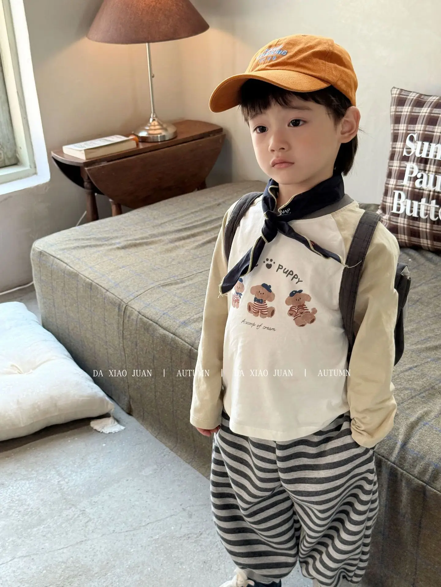 Girls Raglan Sleeve T-Shirt Spring Autumn Color Blocking - Image 18