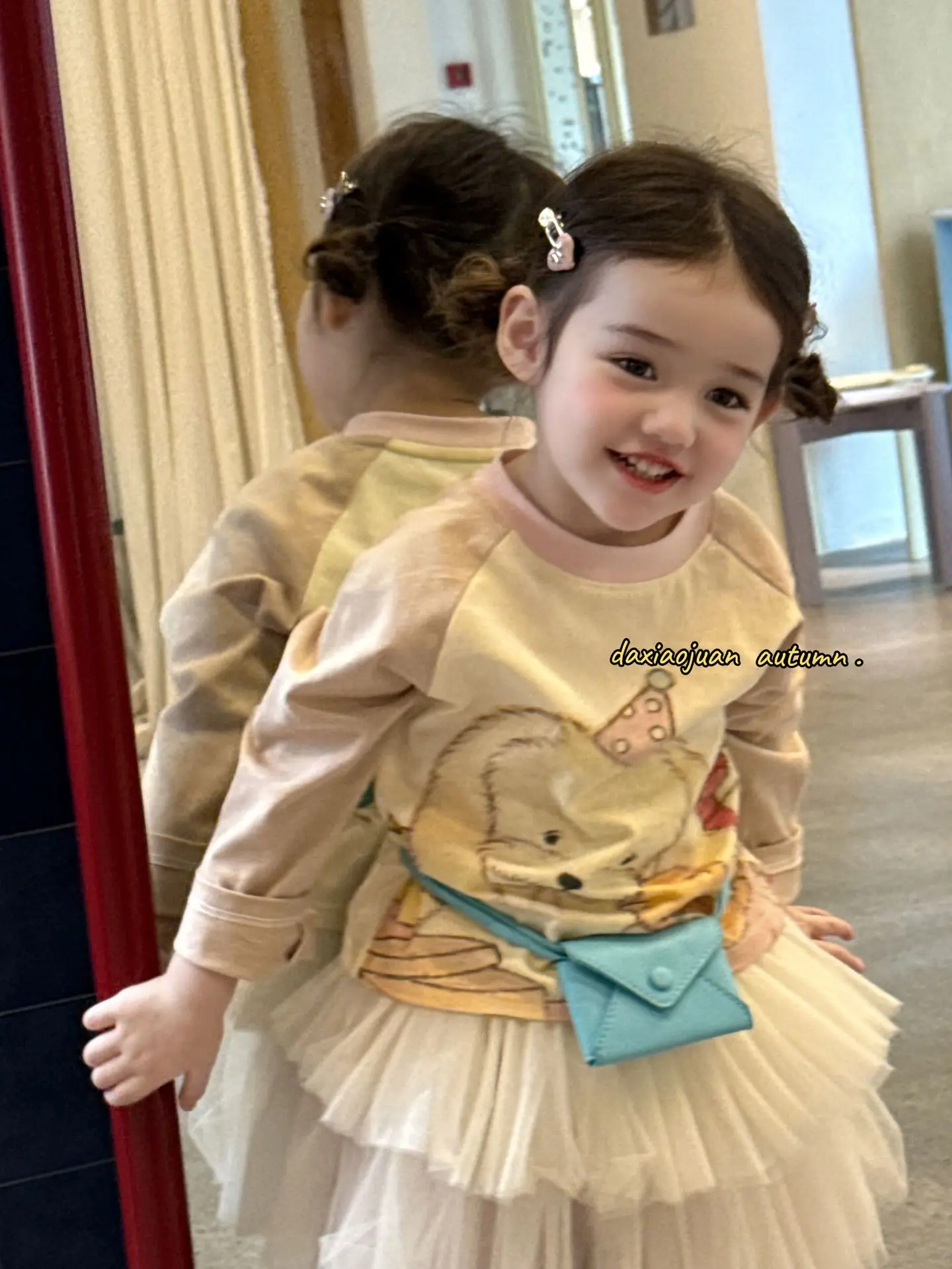 Girls Raglan Sleeve T-Shirt Spring Autumn Color Blocking — feature 13