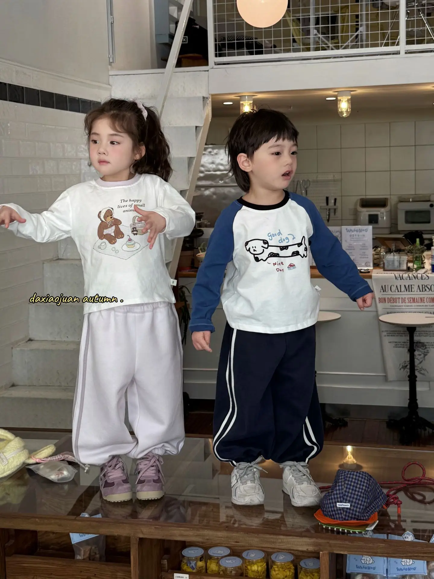 Girls Raglan Sleeve T-Shirt Spring Autumn Color Blocking — feature 15