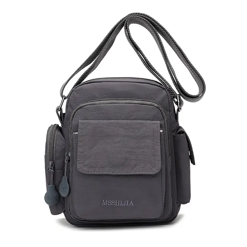 New Simple Solid Color Shoulder Bag Large Capacity Storage Outing Crossbody Bag - Image 9