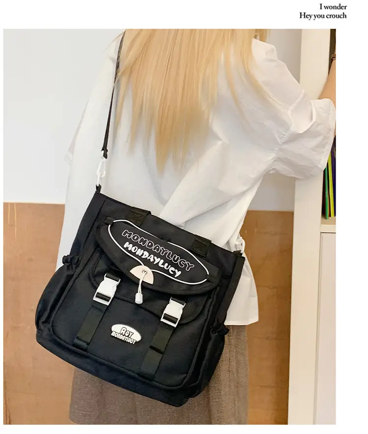 Women's Maroon Color-Blocking Tote Bag Large Capacity — feature 11