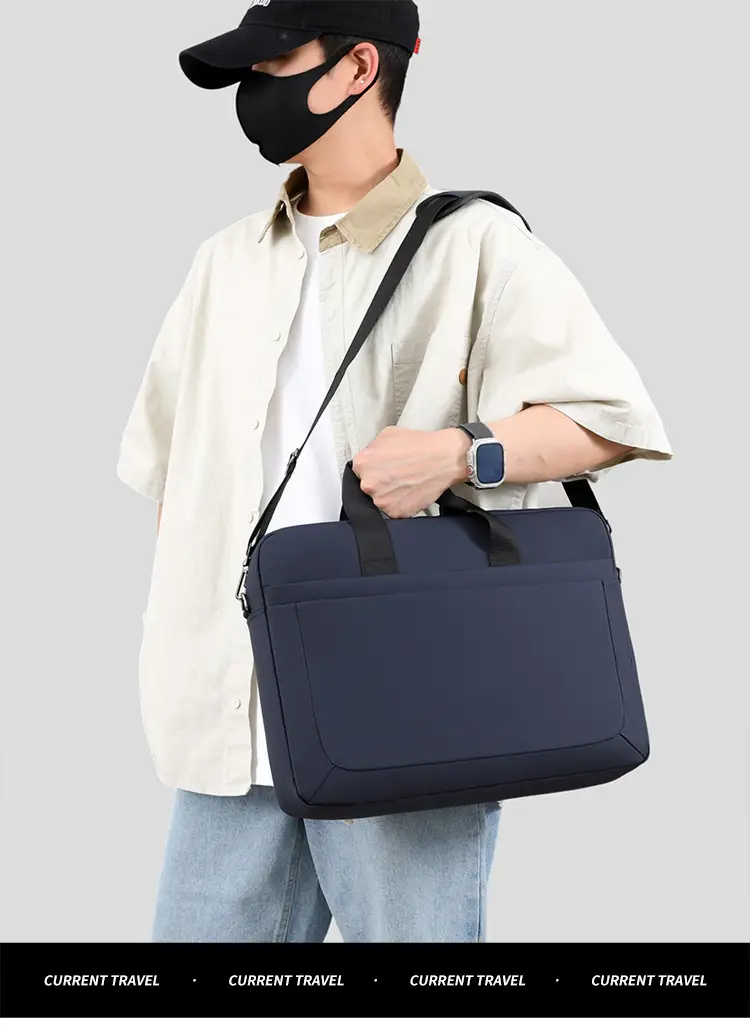 16.1inch Business Laptop Bag Black Shoulder Bag Large Capacity — feature 22