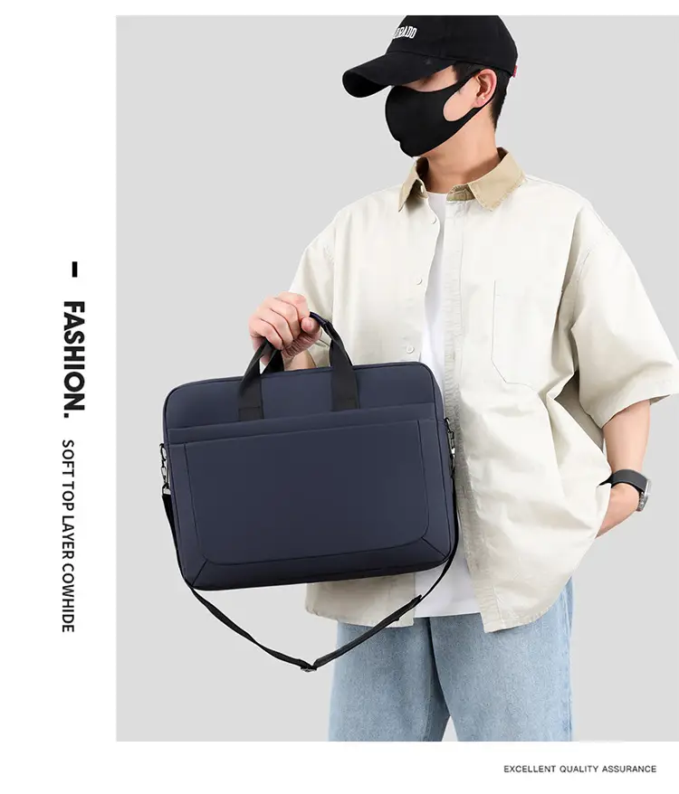 16.1inch Business Laptop Bag Black Shoulder Bag Large Capacity — feature 23
