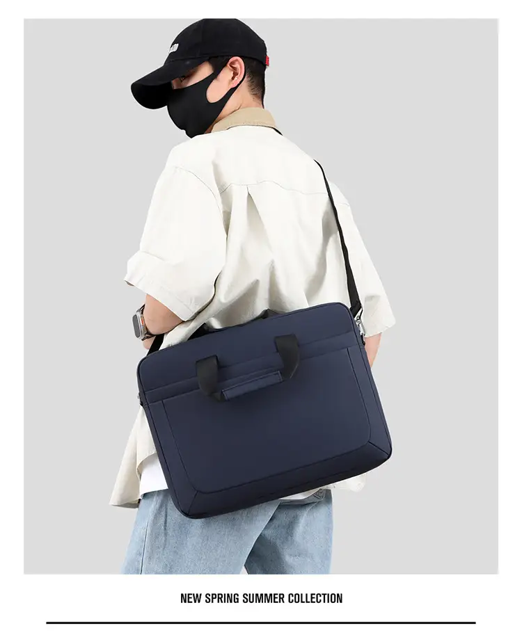 16.1inch Business Laptop Bag Black Shoulder Bag Large Capacity — feature 24