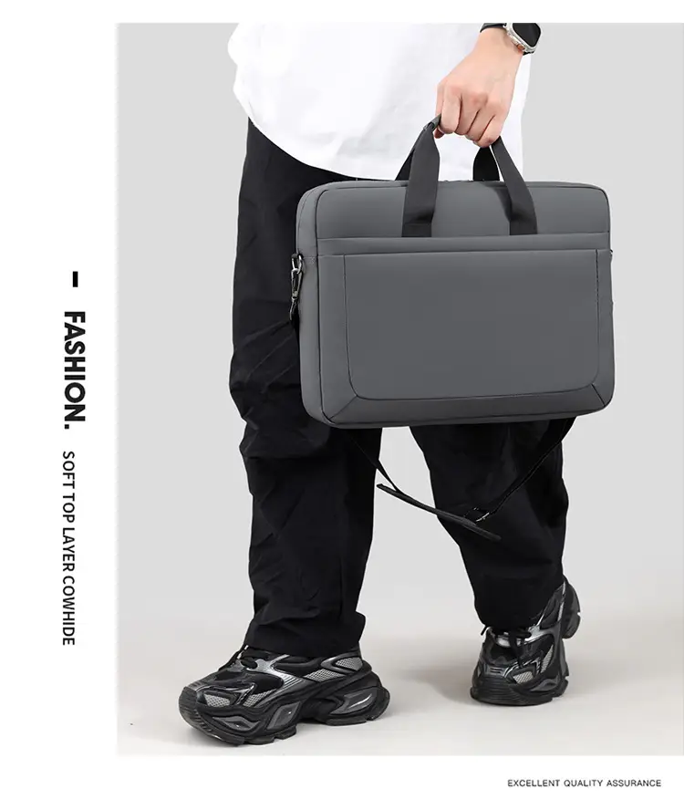 16.1inch Business Laptop Bag Black Shoulder Bag Large Capacity — feature 29