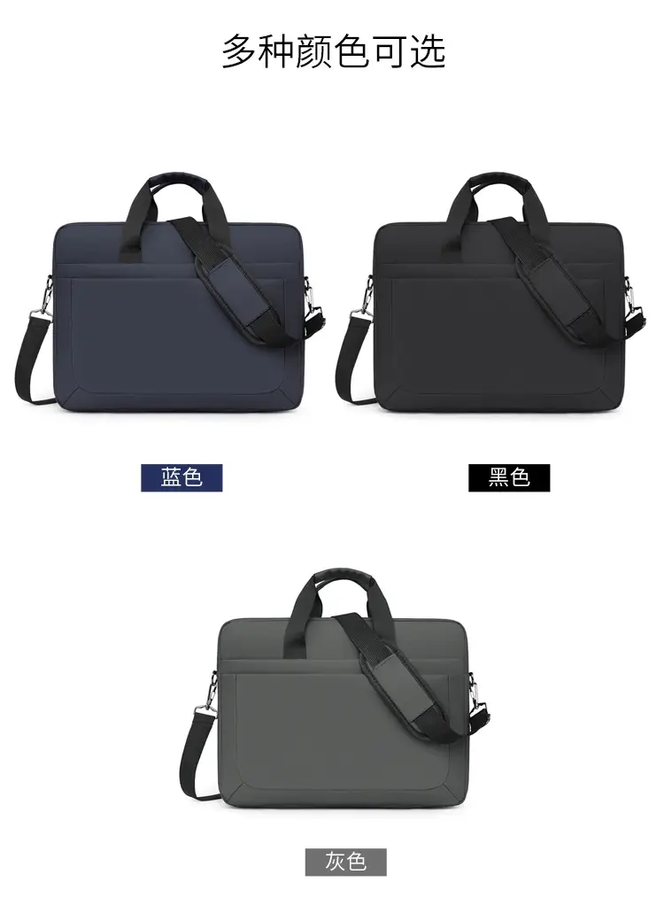 16.1inch Business Laptop Bag Black Shoulder Bag Large Capacity — feature 6