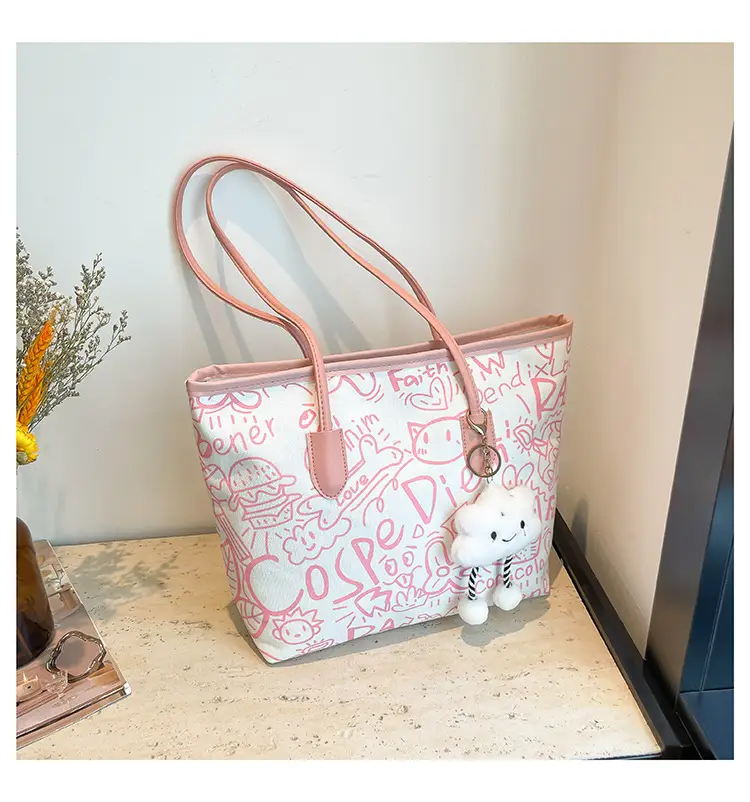 Korean Style Graffiti Tote Bag for Women — feature 30