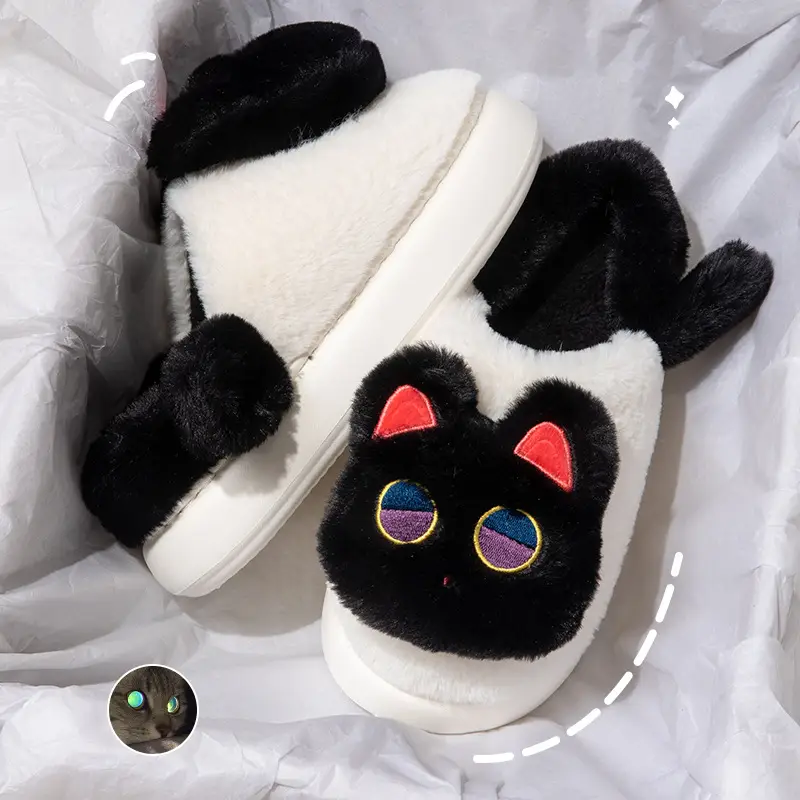 Cartoon Cartoon Slippers Women Winter Warm Plush - Image 6