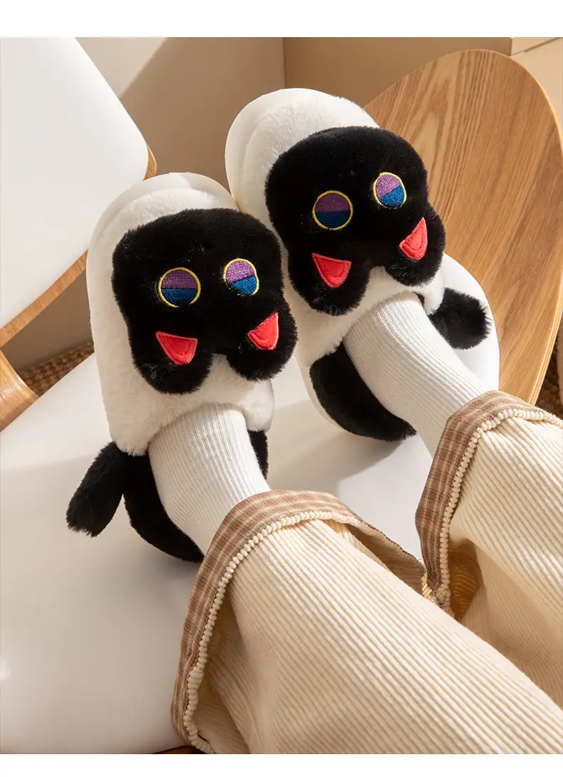 Cartoon Cartoon Slippers Women Winter Warm Plush — feature 21
