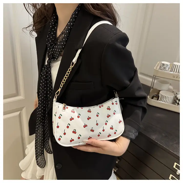 Sweet Cherry Print Shoulder Bag for Women — feature 10