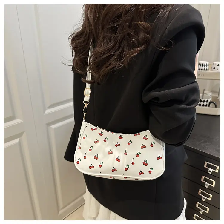 Sweet Cherry Print Shoulder Bag for Women — feature 11