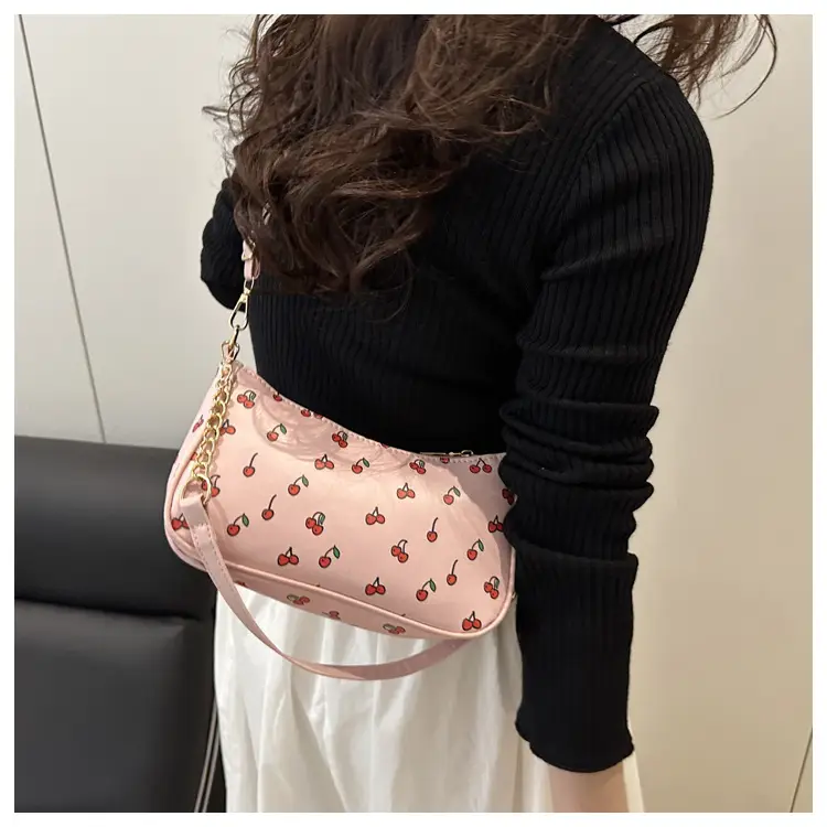 Sweet Cherry Print Shoulder Bag for Women — feature 14