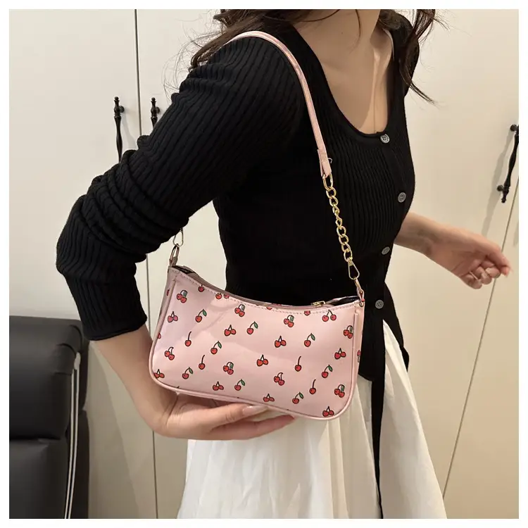 Sweet Cherry Print Shoulder Bag for Women — feature 15