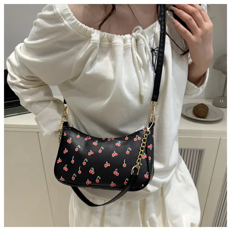 Sweet Cherry Print Shoulder Bag for Women — feature 16