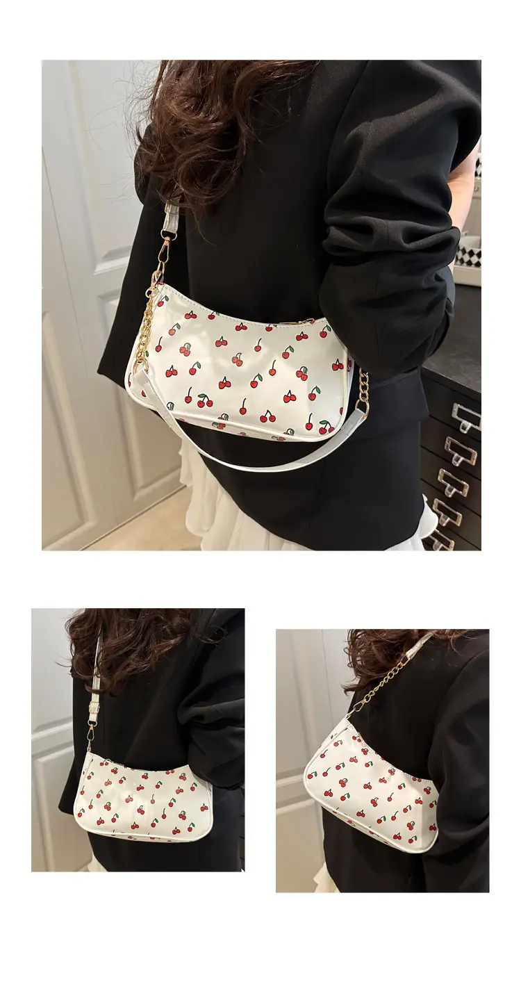 Sweet Cherry Print Shoulder Bag for Women — feature 20